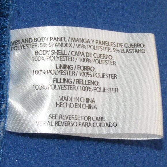 ORVIS Coat, L, Blue, Quilted Body, Zipper front, Pockets, Long sleeve - Picture 12 of 14